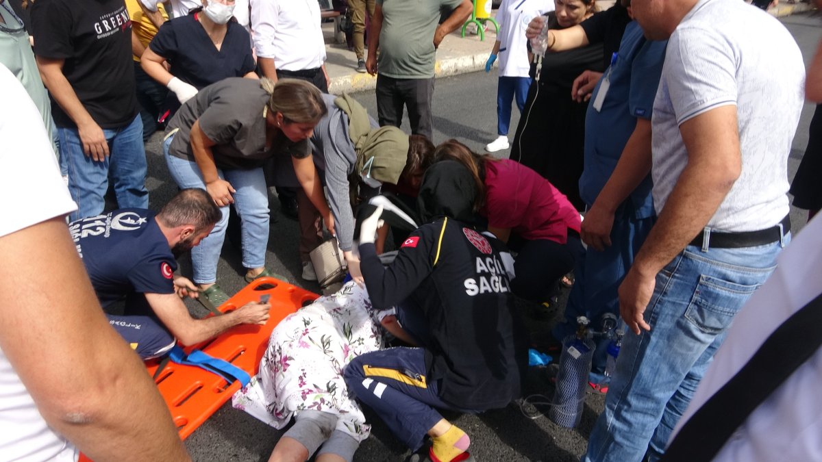 Adıyaman da hamile kadına otomobil çarptı #1