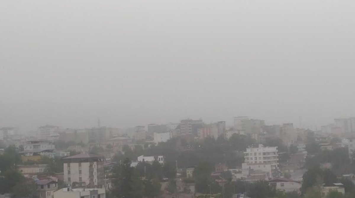 Diyarbakır da toz taşınımı etkisini sürdürüyor #2
