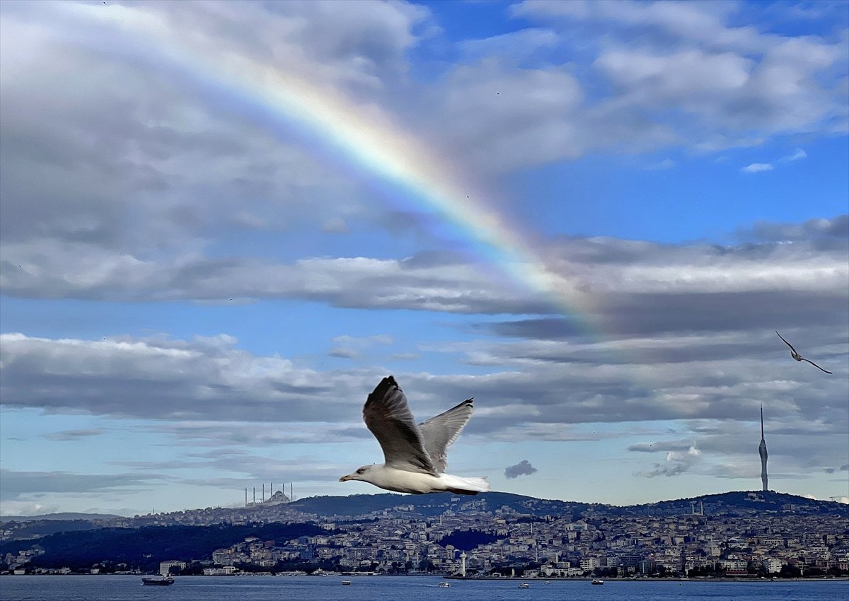 İstanbul da yağış sonrası gökkuşağı #3