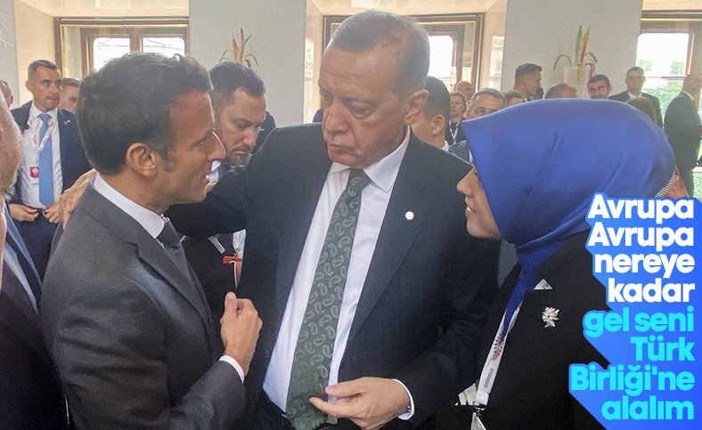 Cumhurbaşkanı Erdoğan, Macron ile ayaküstü sohbet etti