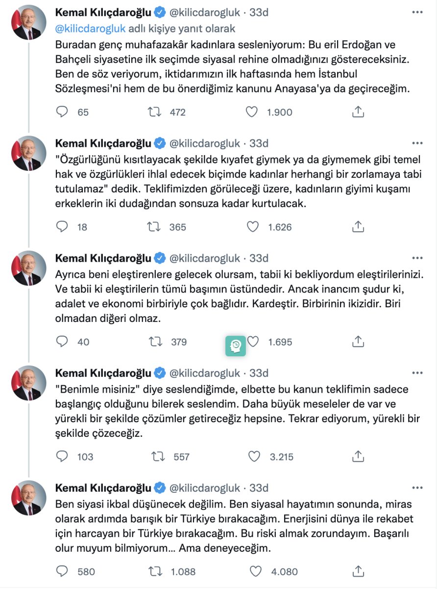 Kemal Kılıçdaroğlu:  Eleştirilerin tümü başımın üstündedir #3