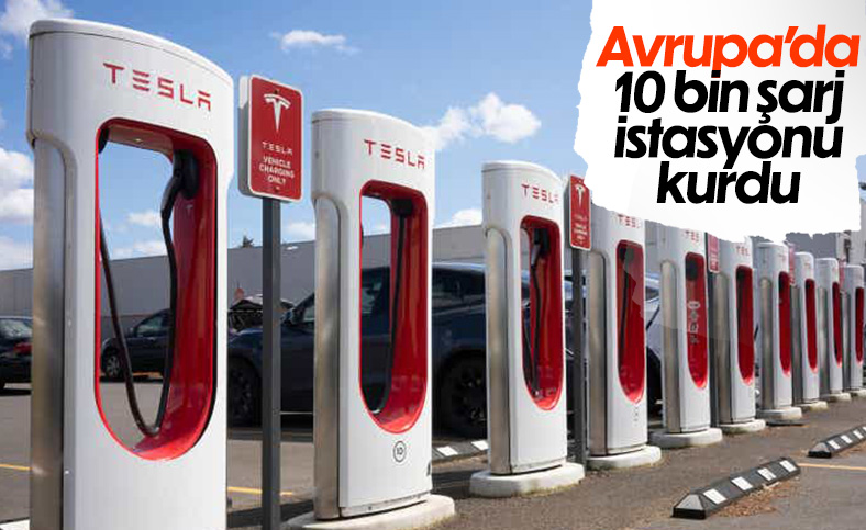 Tesla'nın Avrupa'daki şarj istasyonu sayısı 10 bini aştı