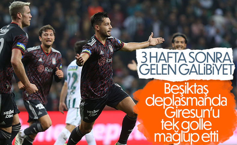 Beşiktaş, Giresunspor'u mağlup etti