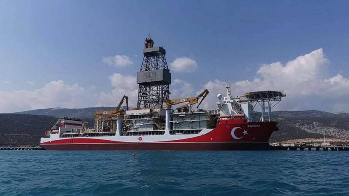 Kanuni sondaj gemisi, Türkali-12 kuyusundaki çalışmalarını tamamlıyor #1