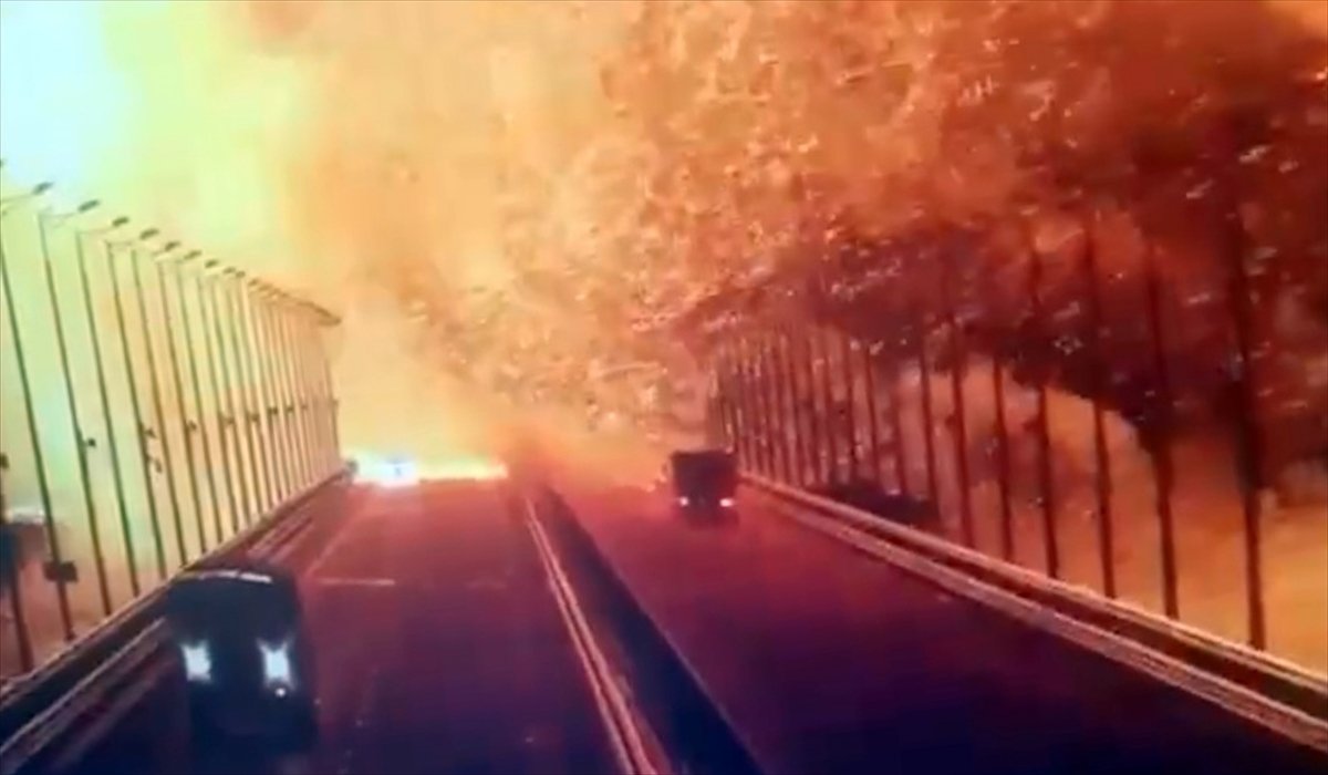 Kırım Köprüsü nde patlama yaşandı #8