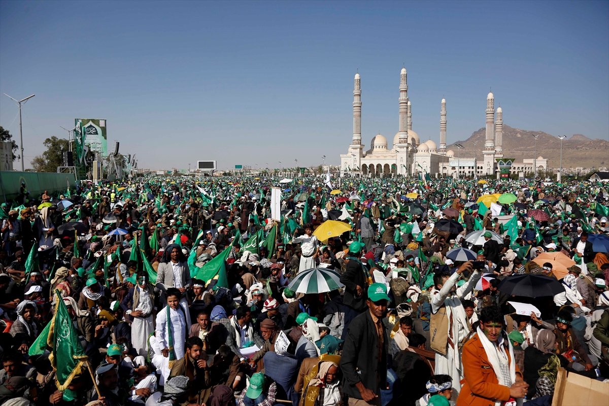 Yemen de milyonlarca kişi Mevlid Kandili ni kutladı #7