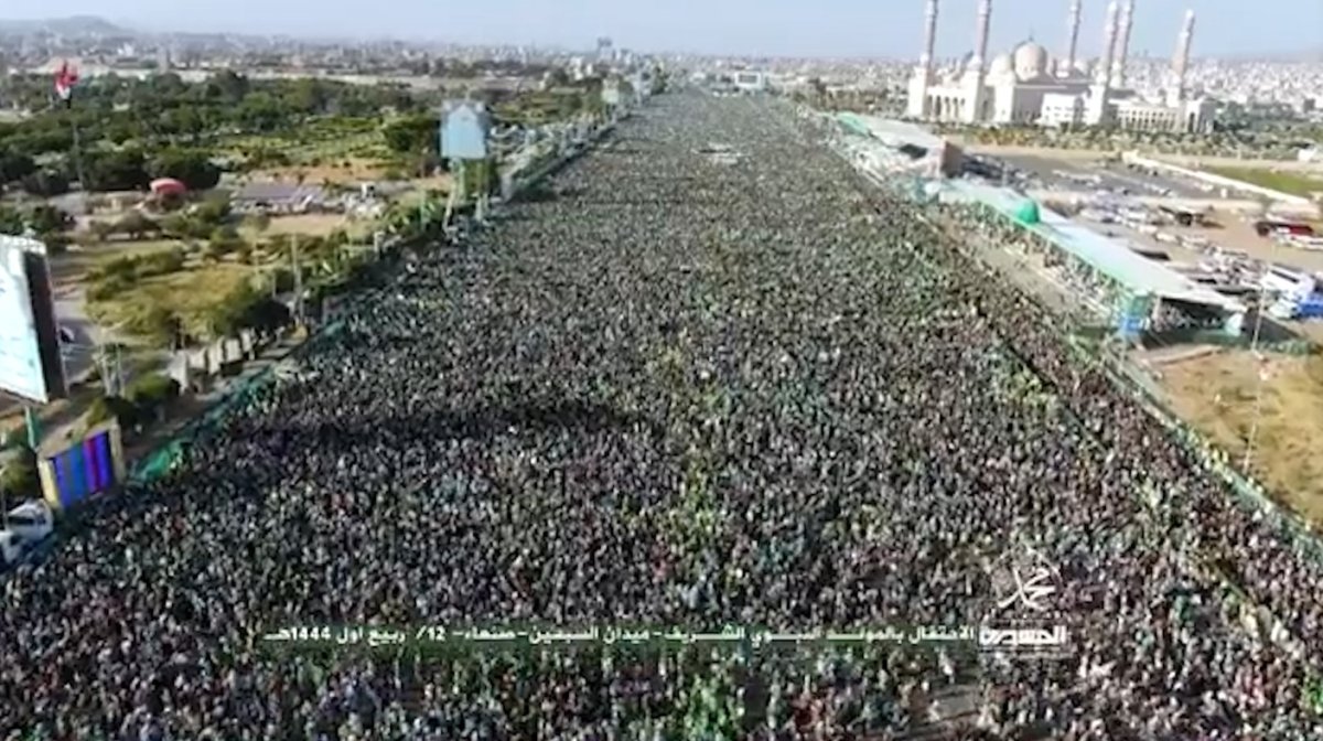 Yemen de milyonlarca kişi Mevlid Kandili ni kutladı #5