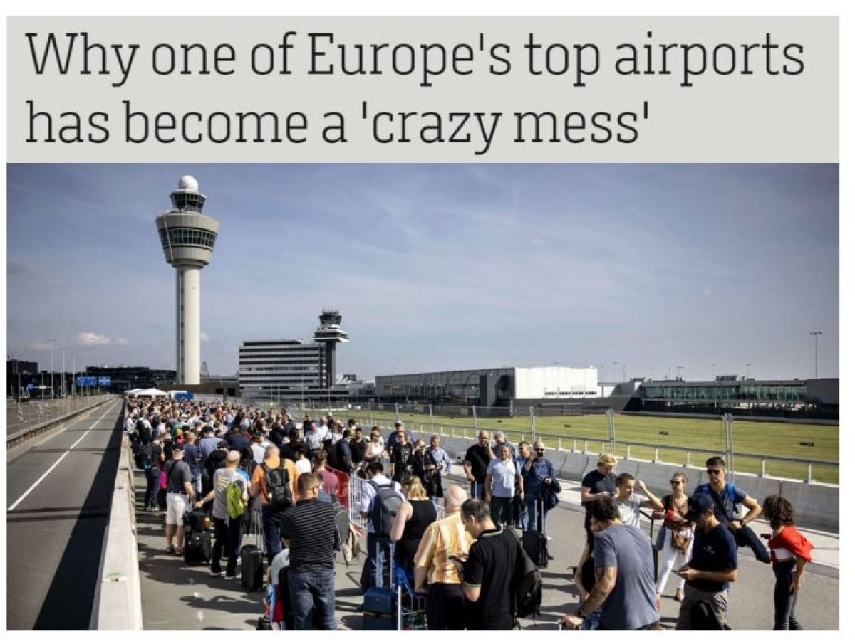 Schiphol Havalimanı nda iş gücü eksikliği kaosa neden oluyor #2