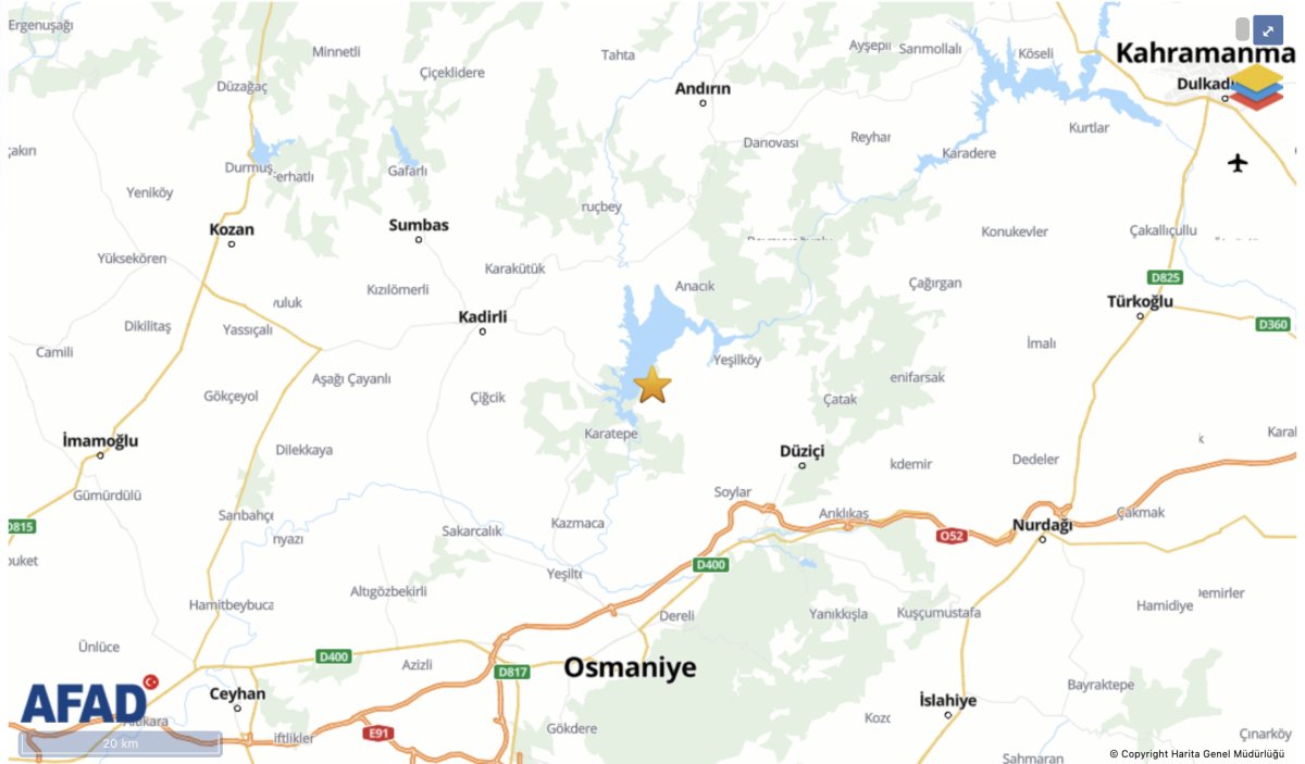 Osmaniye de 5,1 büyüklüğünde deprem #2