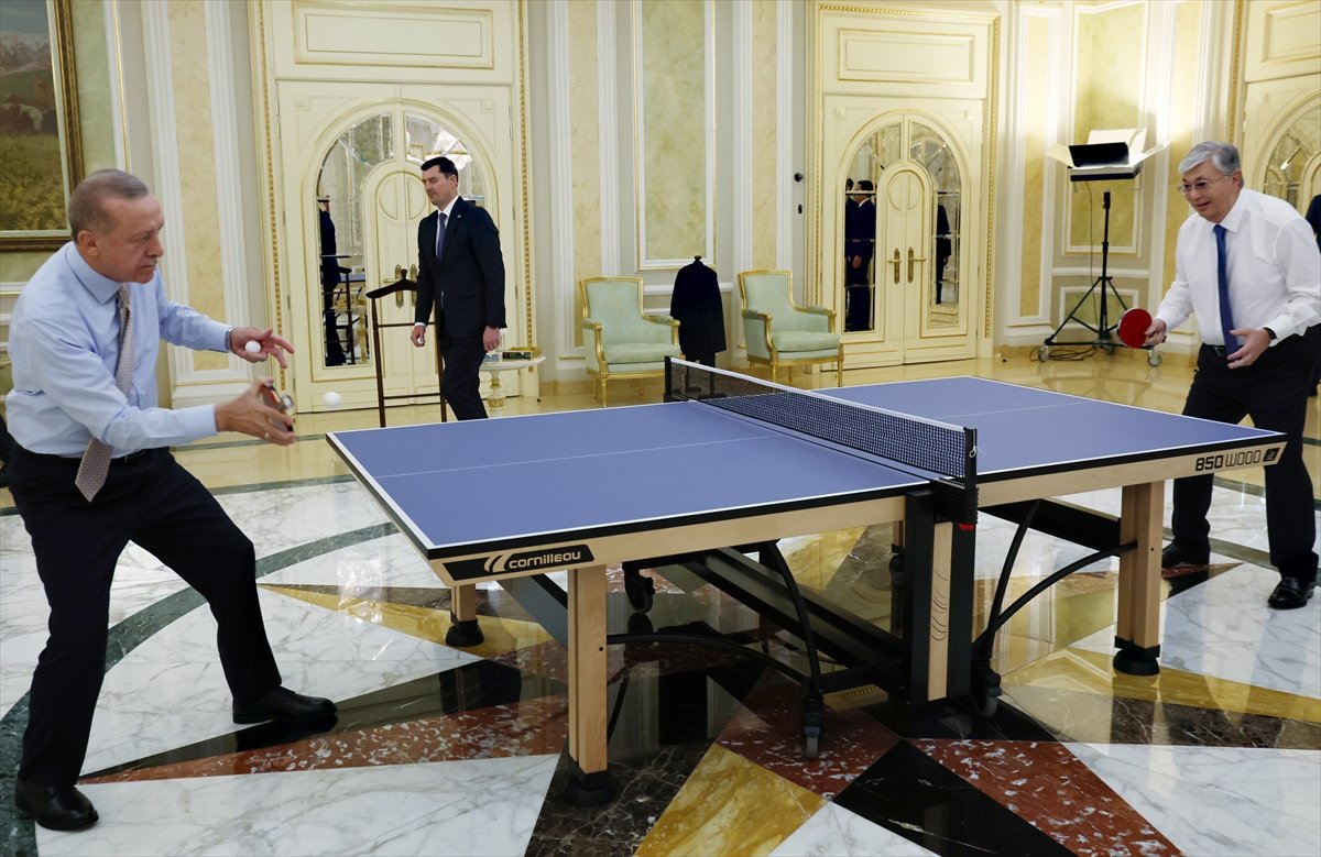 Cumhurbaşkanı Erdoğan ve Tokayev den Astana da rövanş maçı #1