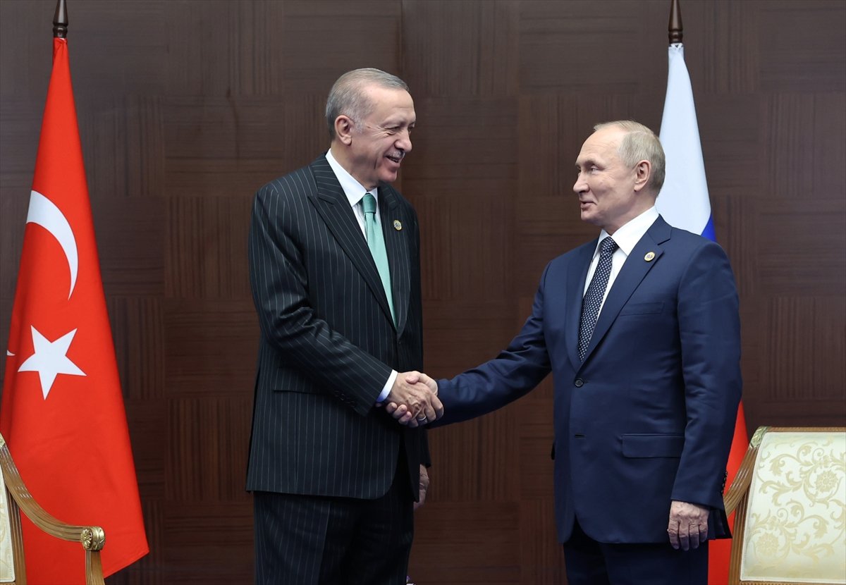 Astana da, Cumhurbaşkanı Erdoğan ve Putin görüşmesi #1