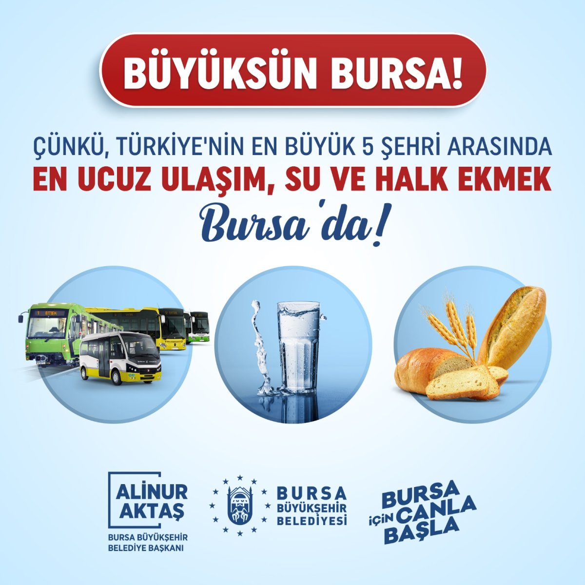 Bursa ulaşım, su ve halk ekmek hizmetinin en ucuz olduğu kent oldu #1