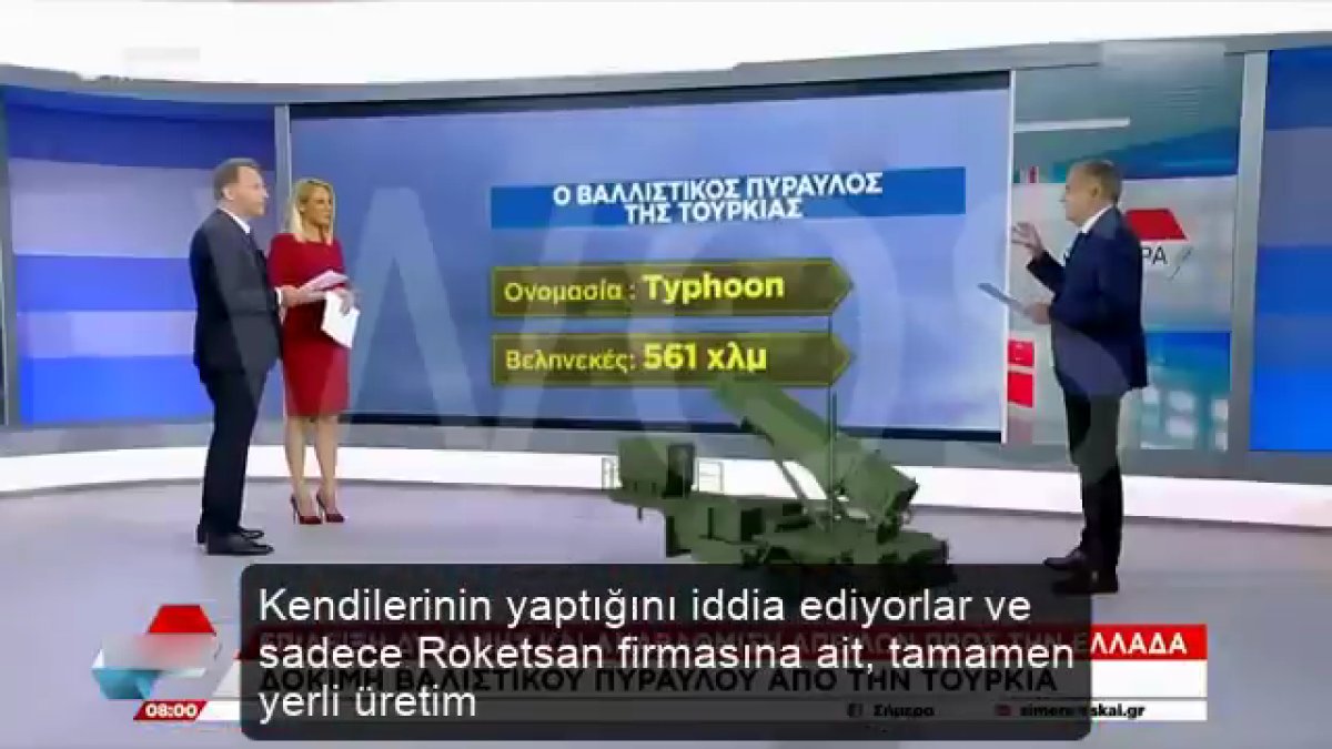 Yunan spikerin yerli füze  Tayfun  şaşkınlığı: Türklerde bu teknoloji var mı  #1