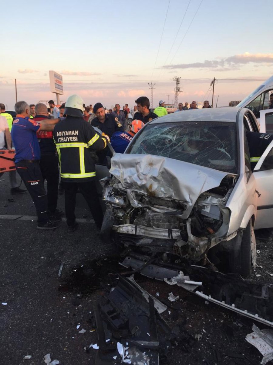 Adıyaman’da zincirleme kaza: 1 ölü, 10 yaralı #6