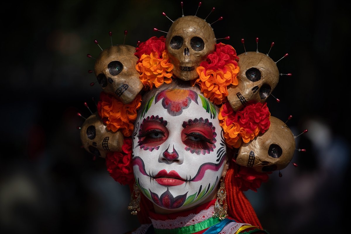 Meksika da  Ölüler Günü  festivali #16