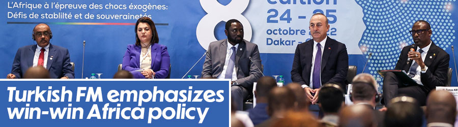 Turkish FM shares 'win-win' Africa policy at Dakar forum