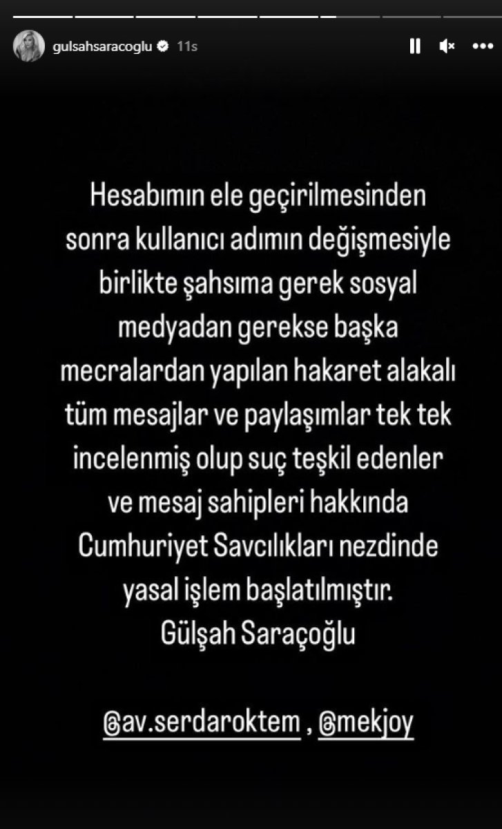 Gülşah Saraçoğlu nun sosyal medya hesabı hacklendi #3
