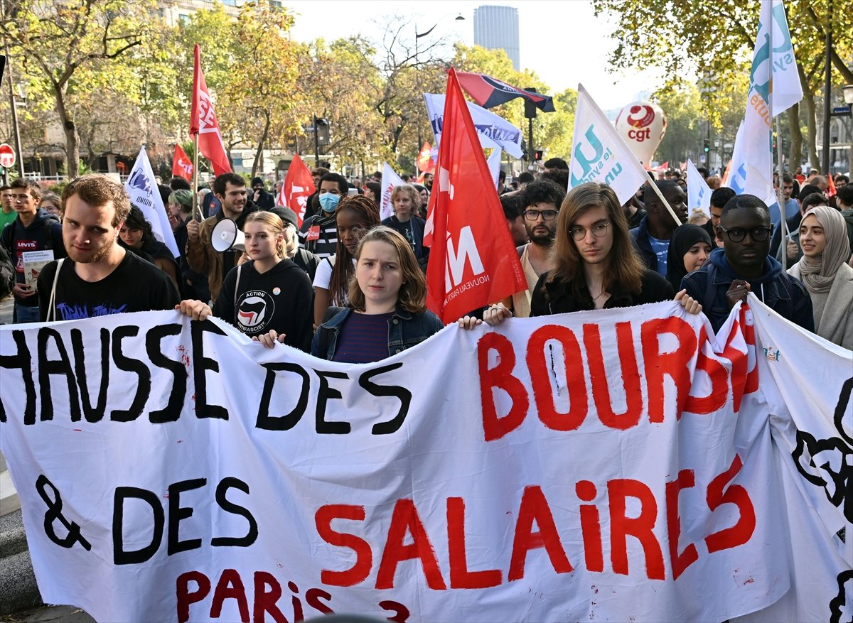Fransa da yüksek enflasyon protestosu #3