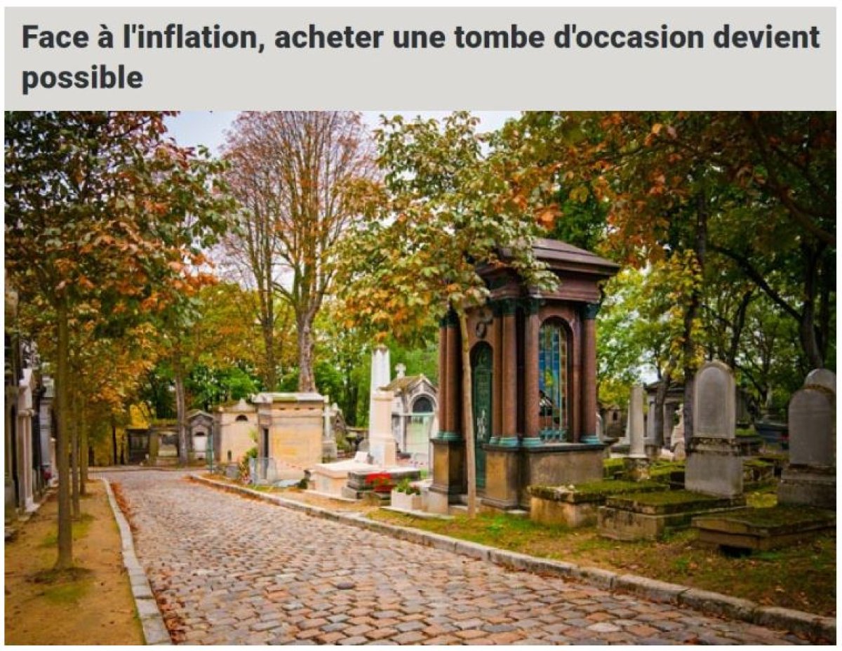 Sales of second-hand tombstones increase in France #1