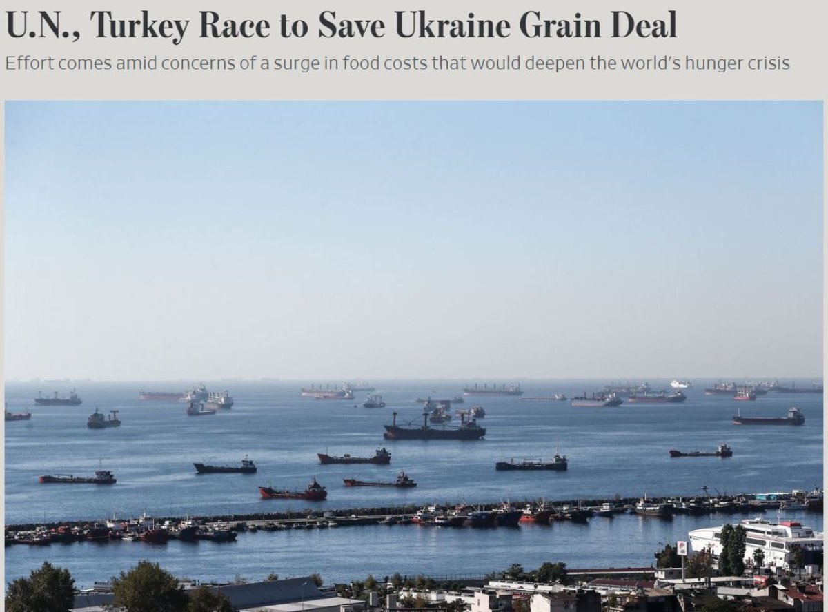 The world talks about Turkey's efforts to save the grain deal #1