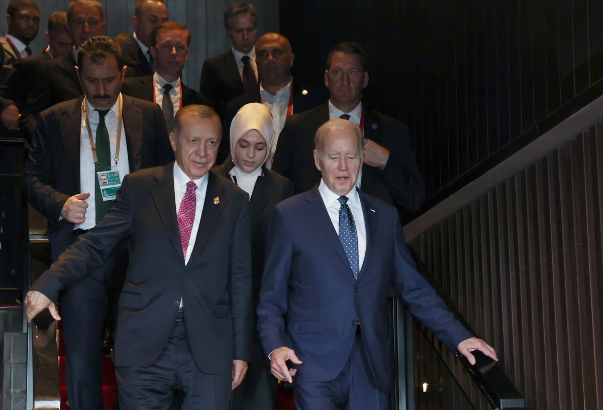 Bali de Cumhurbaşkanı Erdoğan-Joe Biden görüşmesi #2