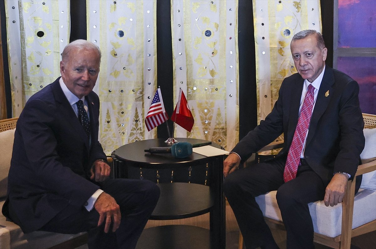 Bali de Cumhurbaşkanı Erdoğan-Joe Biden görüşmesi #1
