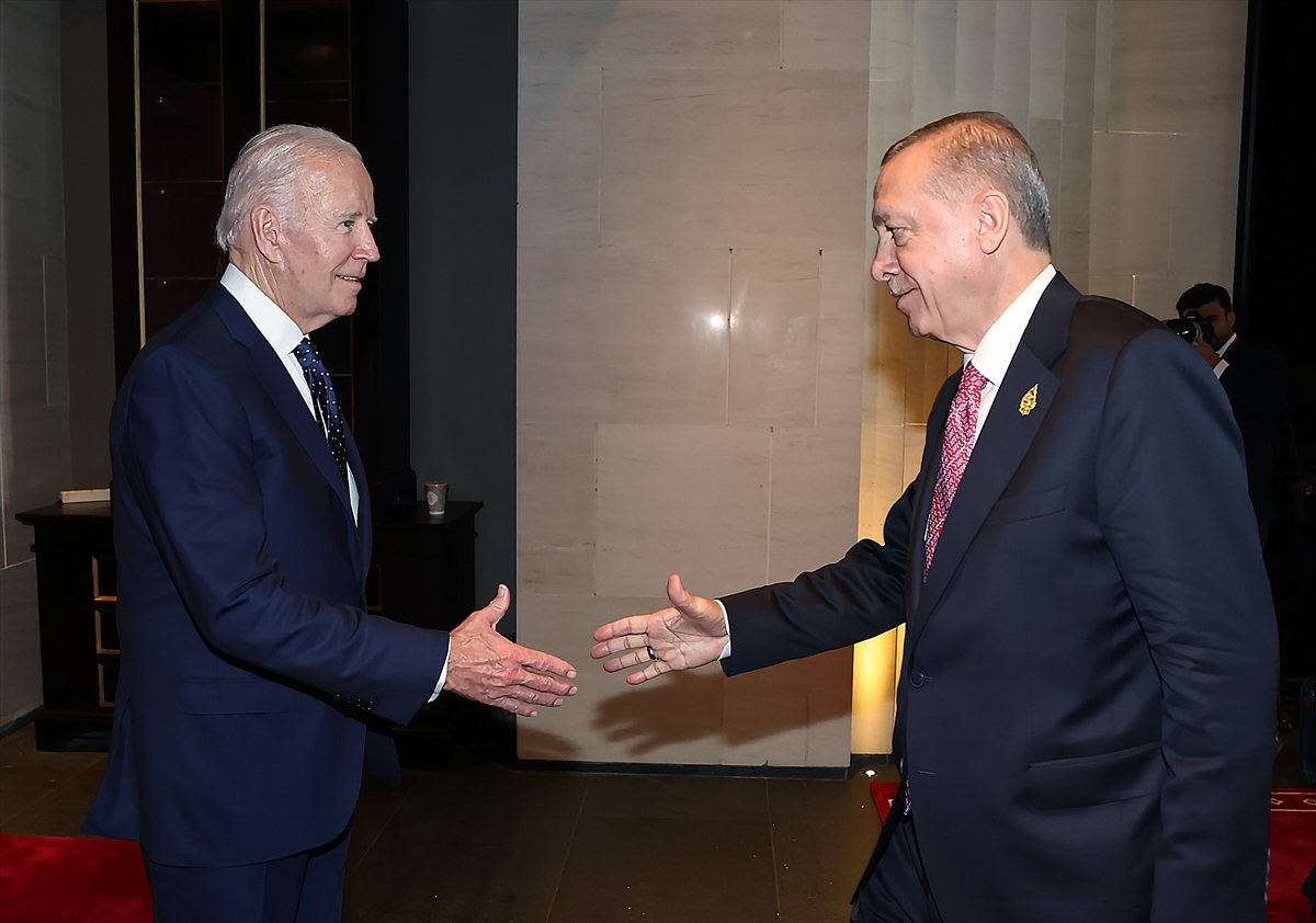 Bali de Cumhurbaşkanı Erdoğan-Joe Biden görüşmesi #3