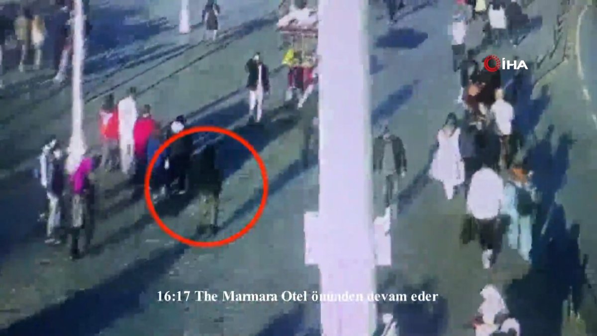 Taksim’deki saldırıyı gerçekleştiren teröristin görüntüleri #6