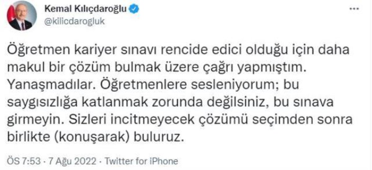 Öğretmenler Kemal Kılıçdaroğlu nu dinlemedi #3