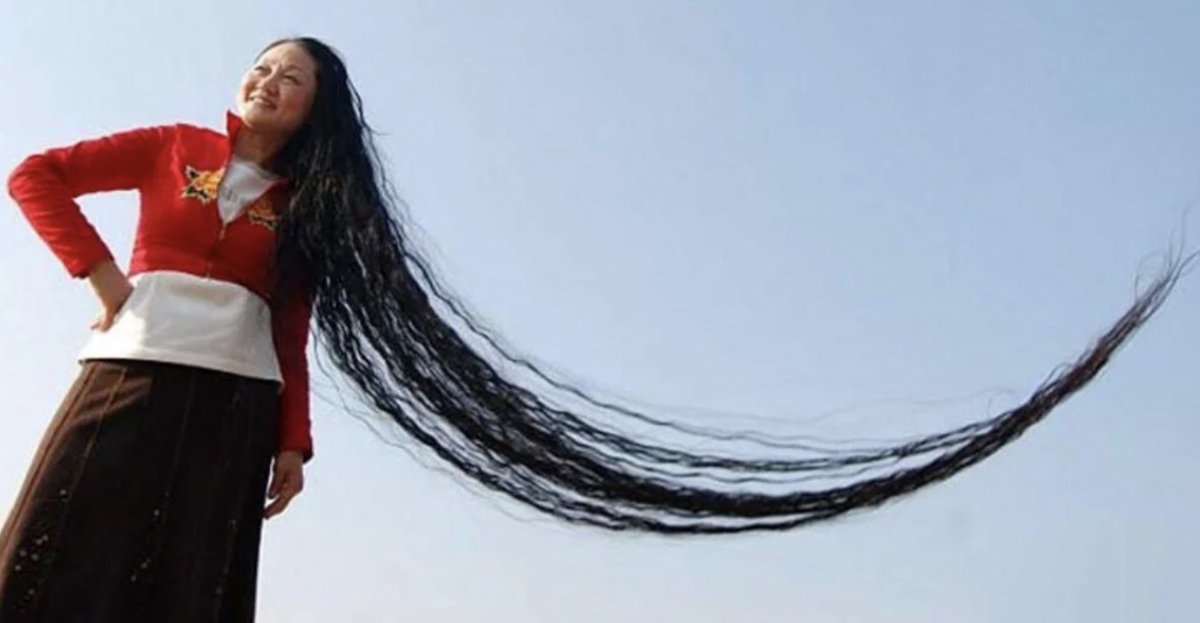 Çin de saç uzunluğu 2.7 metre olan kadın #2