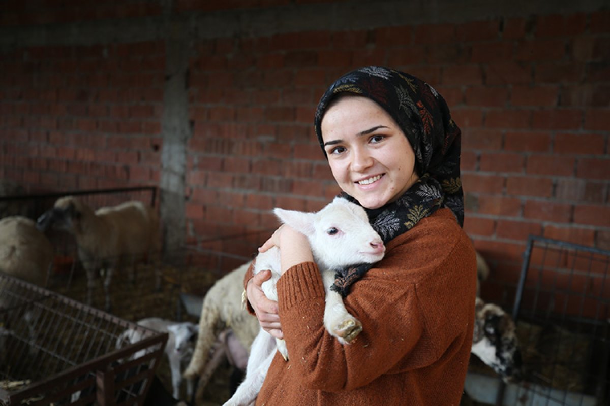 Balıkesir de 21 yaşındaki genç kız devlet desteğiyle çiftçi oldu #4