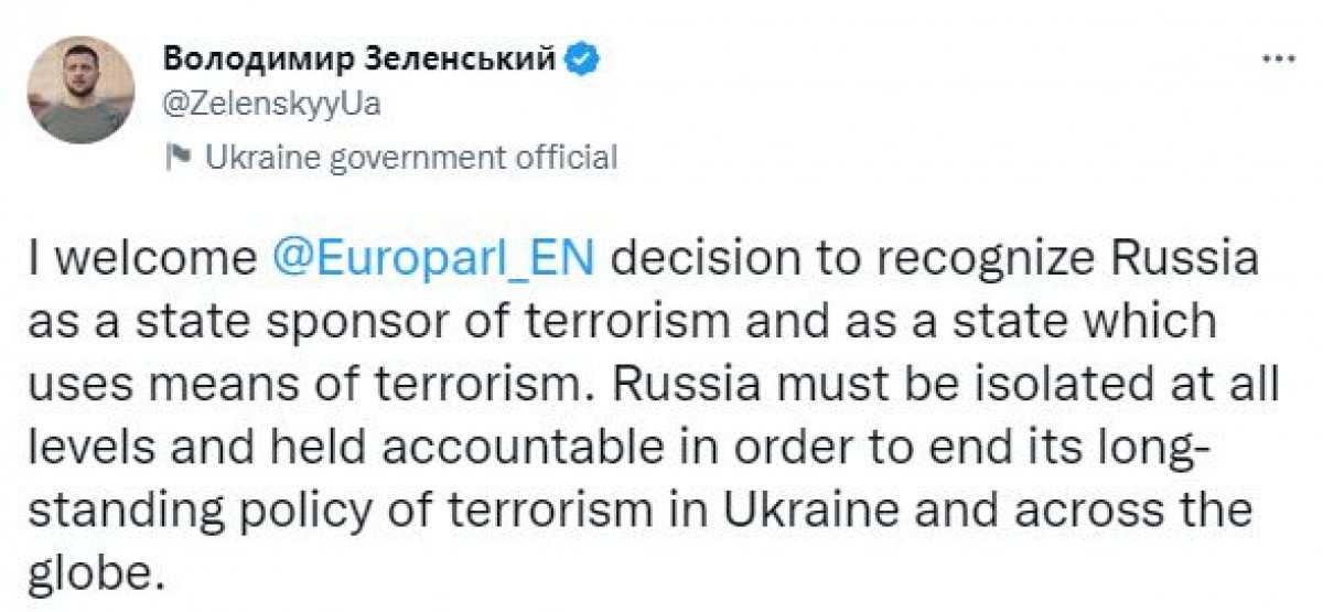 Avrupa Parlamentosu, Rusya’yı teröre sponsor devlet ilan etti  #1
