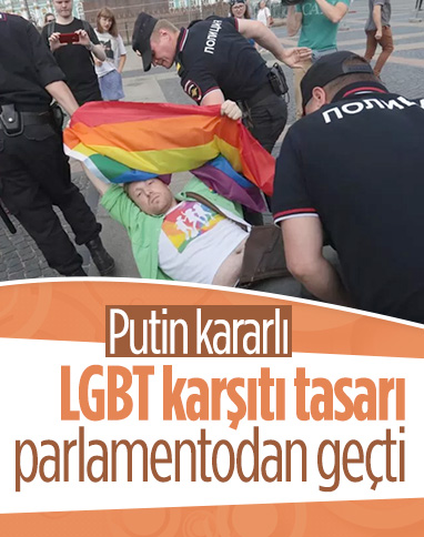 Rusya'da, LGBT propagandasına karşı yasa tasarısı kabul edildi