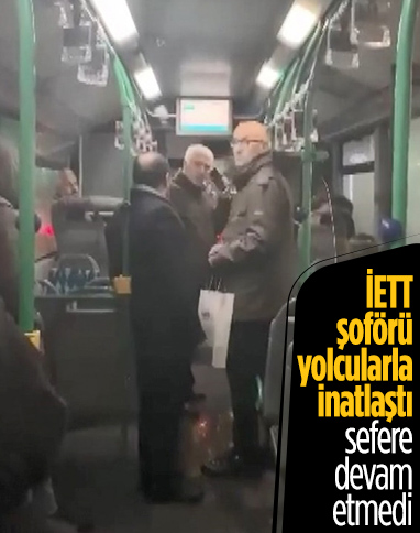 Bakırköy'de yolculara öfkelenen şoför sefere devam etmedi