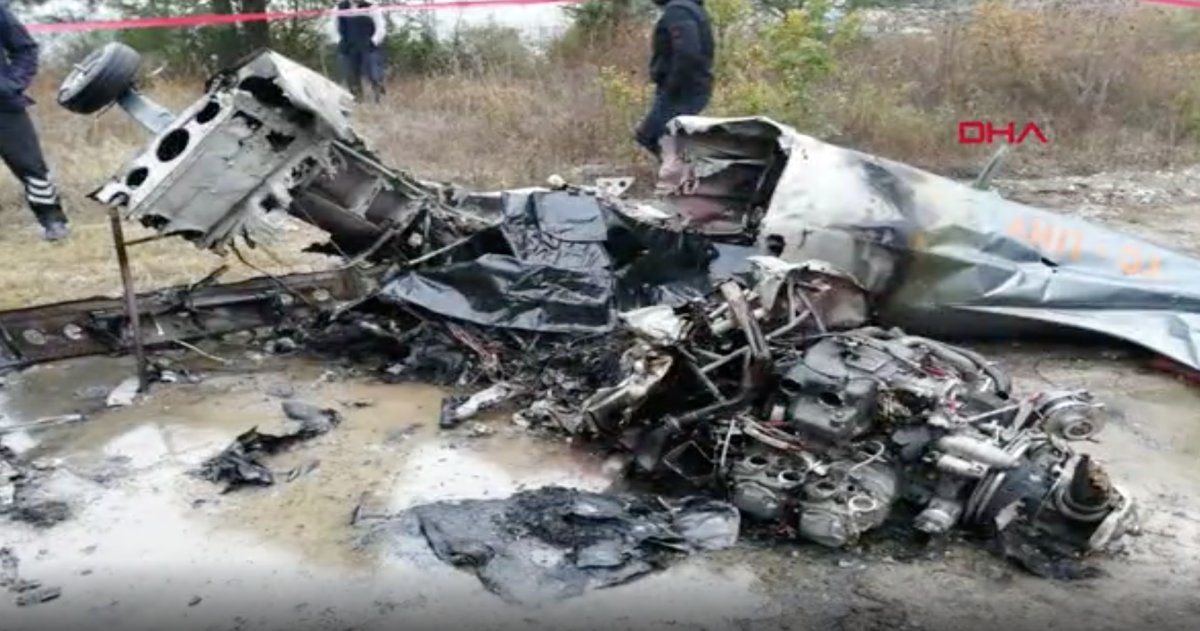 Bursa da eğitim uçağı düştü: 2 ölü #10