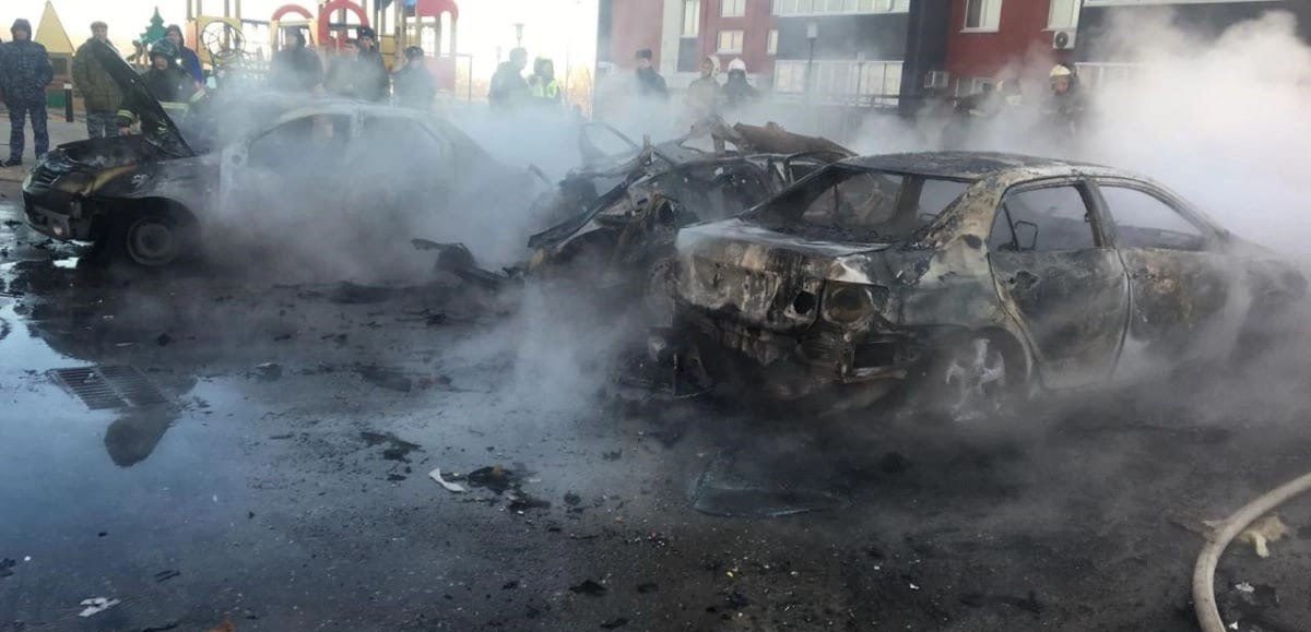 Rusya da patlayan otomobildeki çocuk hayatını kaybetti #1