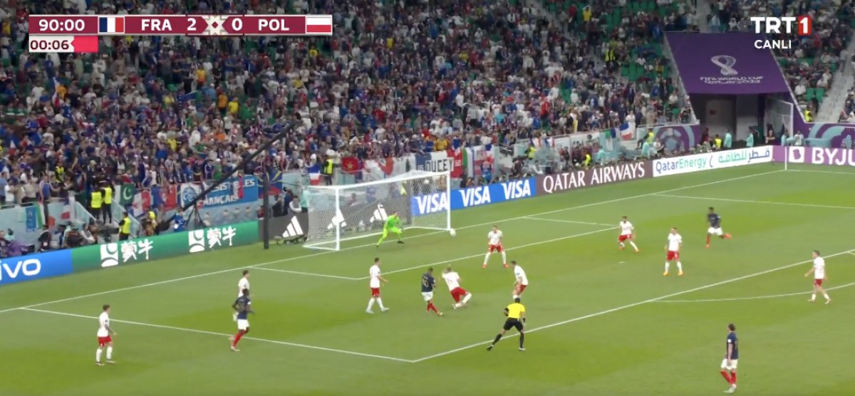 Mbappe den Polonya ya müthiş gol #3