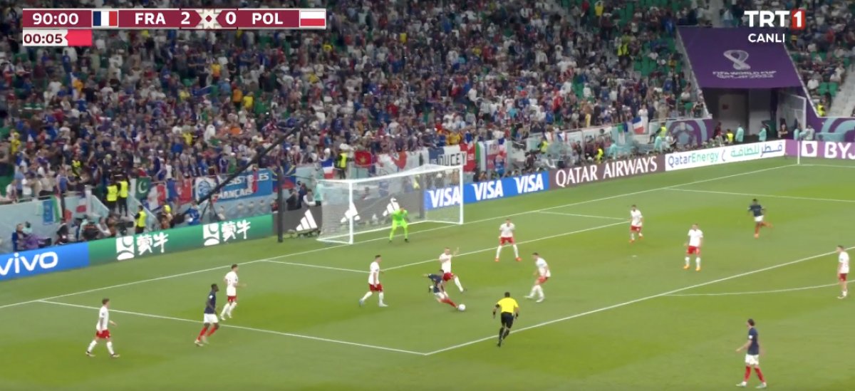 Mbappe den Polonya ya müthiş gol #2