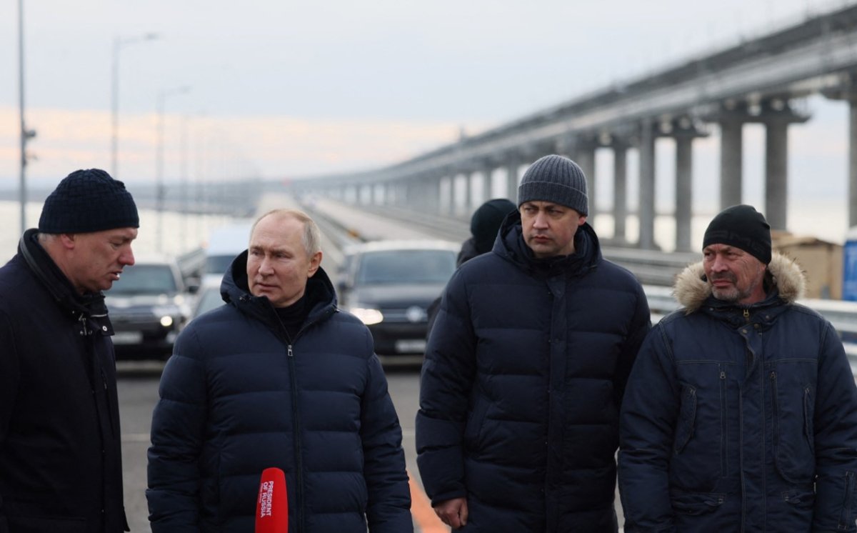 Putin Kırım Köprüsü nü ziyaret etti #5