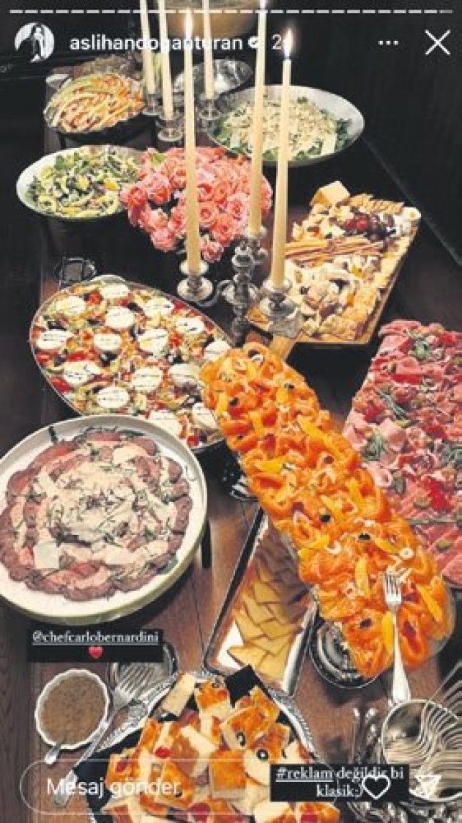 Aslıhan Doğan Turan ın 150 bin TL lik doğum günü yemeği #2