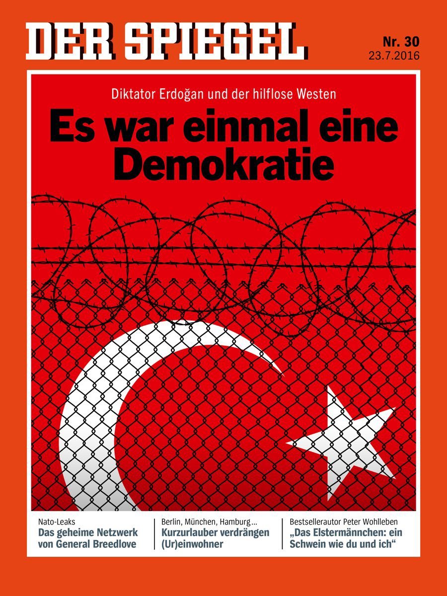Der Spiegel, Almanya ve Türkiye deki darbe girişimlerinde farklı tutum benimsedi #2