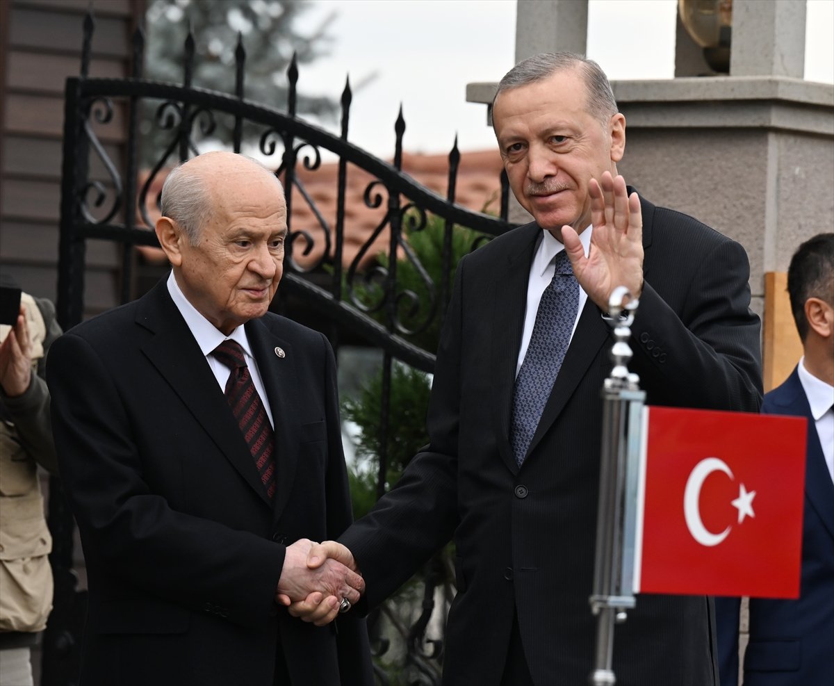 Cumhurbaşkanı Erdoğan, Devlet Bahçeli yi ziyaret etti #1