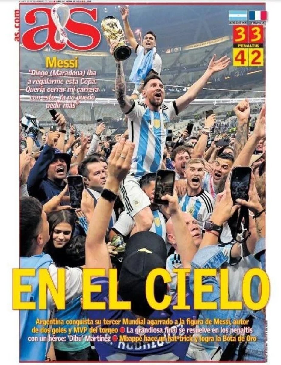 Arjantin in zaferi dünya basınında  #5