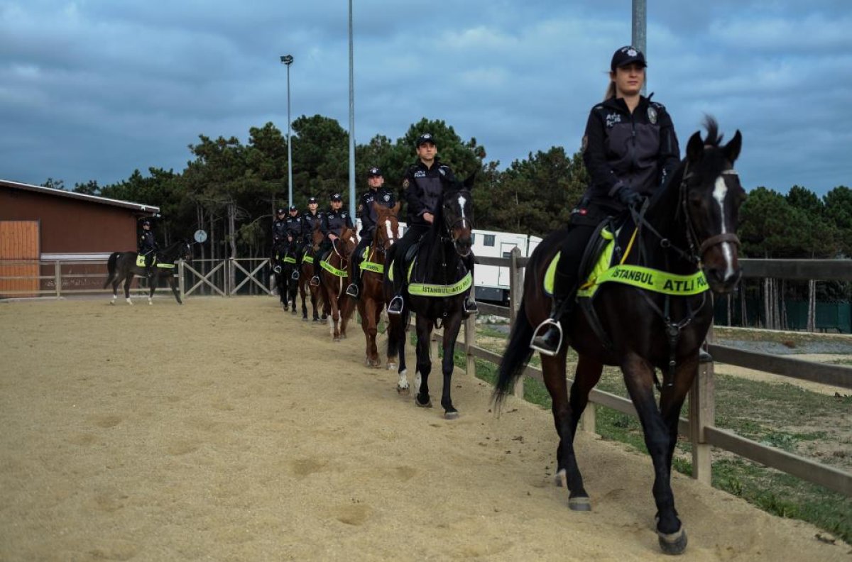 İstanbul’da atlı polislerin tatbikatı hayran bıraktı #5