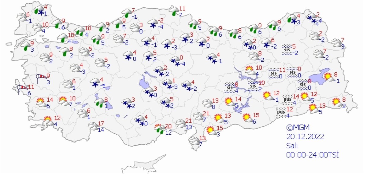 Türkiye, Karadeniz den gelen soğuk havanın etkisine girecek  #4