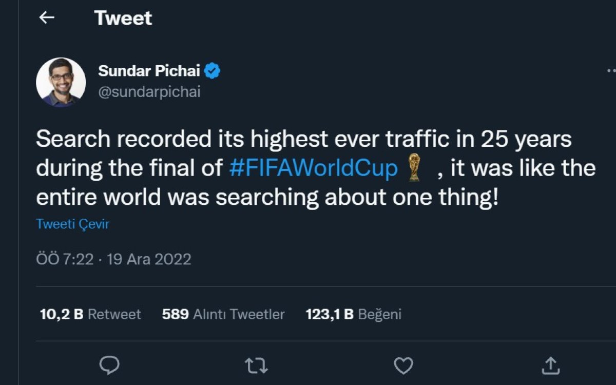 Dünya Kupası finali Google a yaradı #1