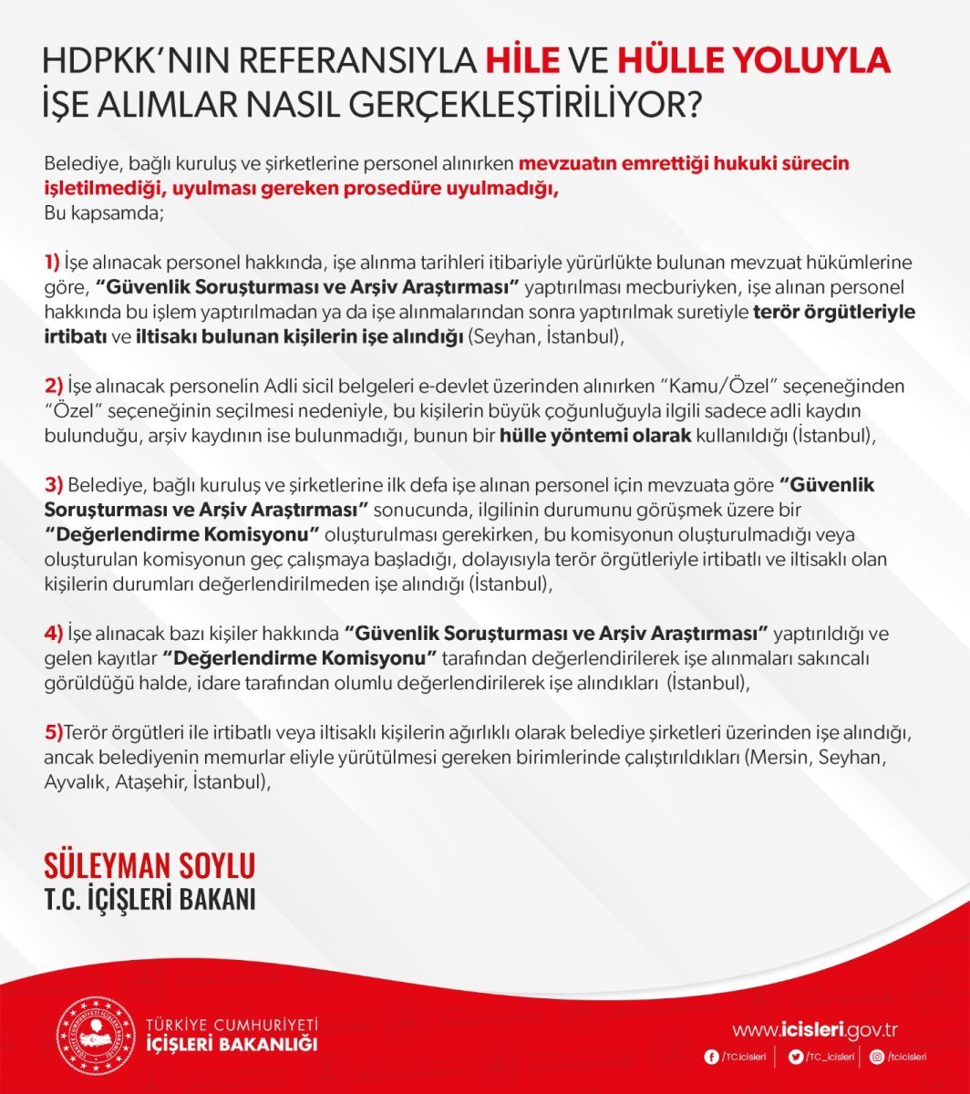 Süleyman Soylu: CHP li belediyeler, hile ve hülleyle işe alım yapıyor #3