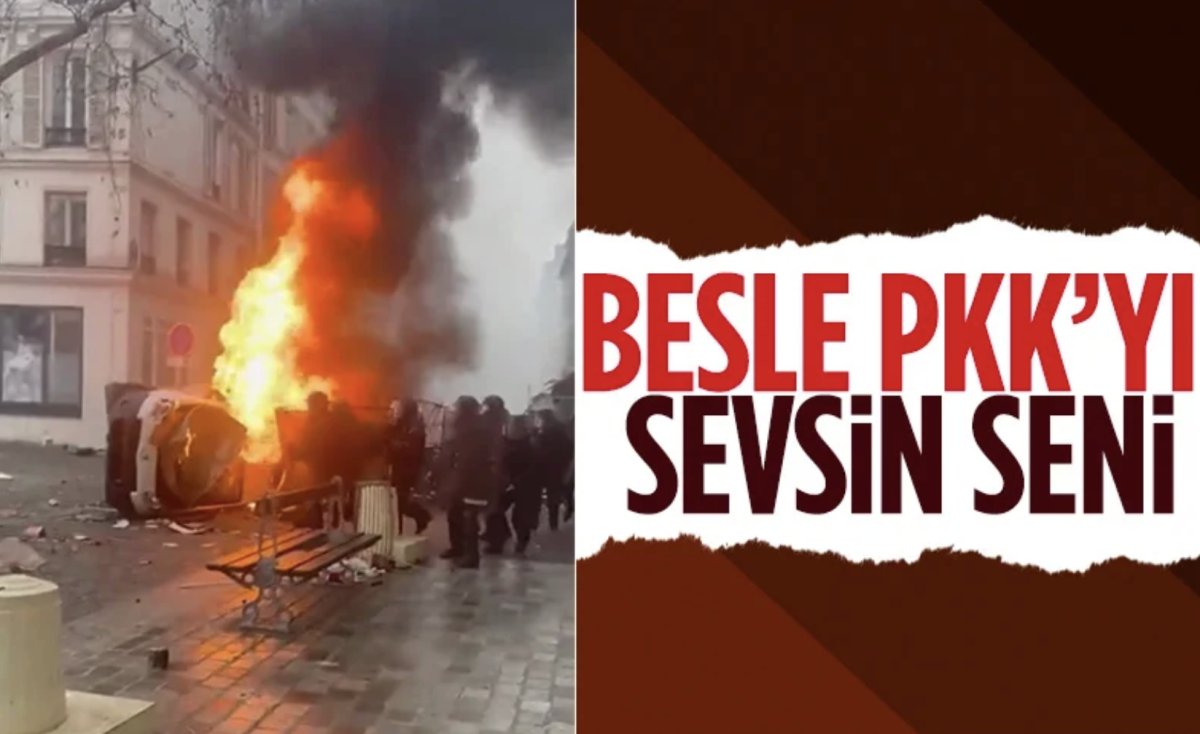 Paris te PKK saldırıları: 31 polis yaralandı #7