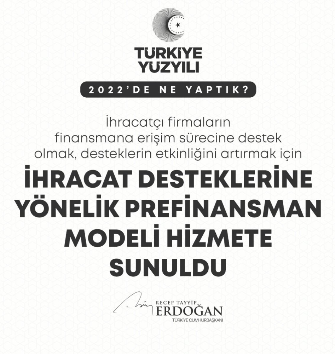 Cumhurbaşkanı Erdoğan 2022 de hayata geçen projeleri paylaştı #19