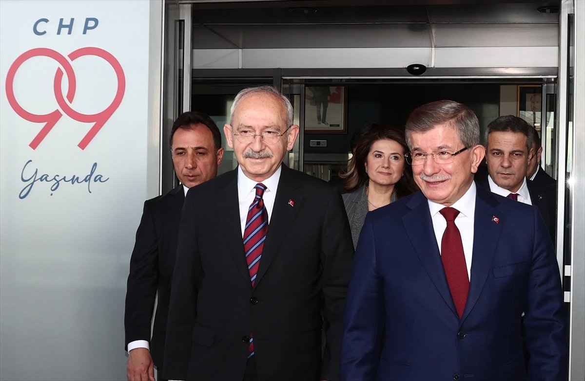 Davutoğlu, Akşener ve Kılıçdaroğlu nu ziyaret etti #1
